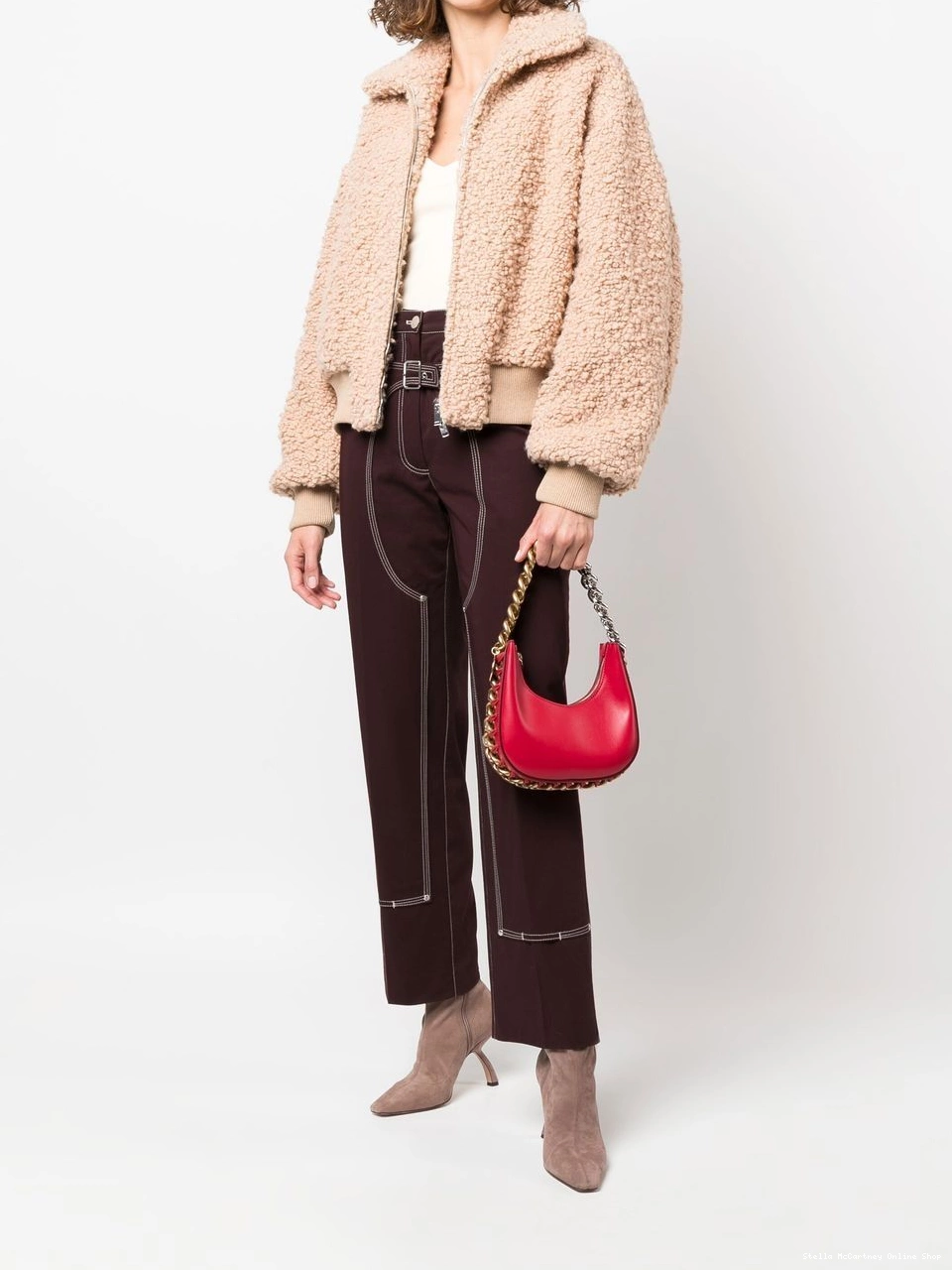 Affordable textured Stella McCartney jacket bomber softly Women cropped 0730